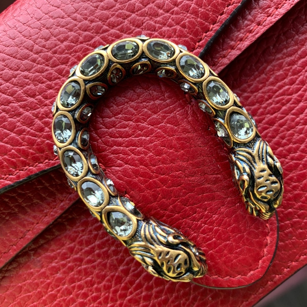 Red Mini Dionysus Gucci Crossbody Bag - Picture 3 of 8